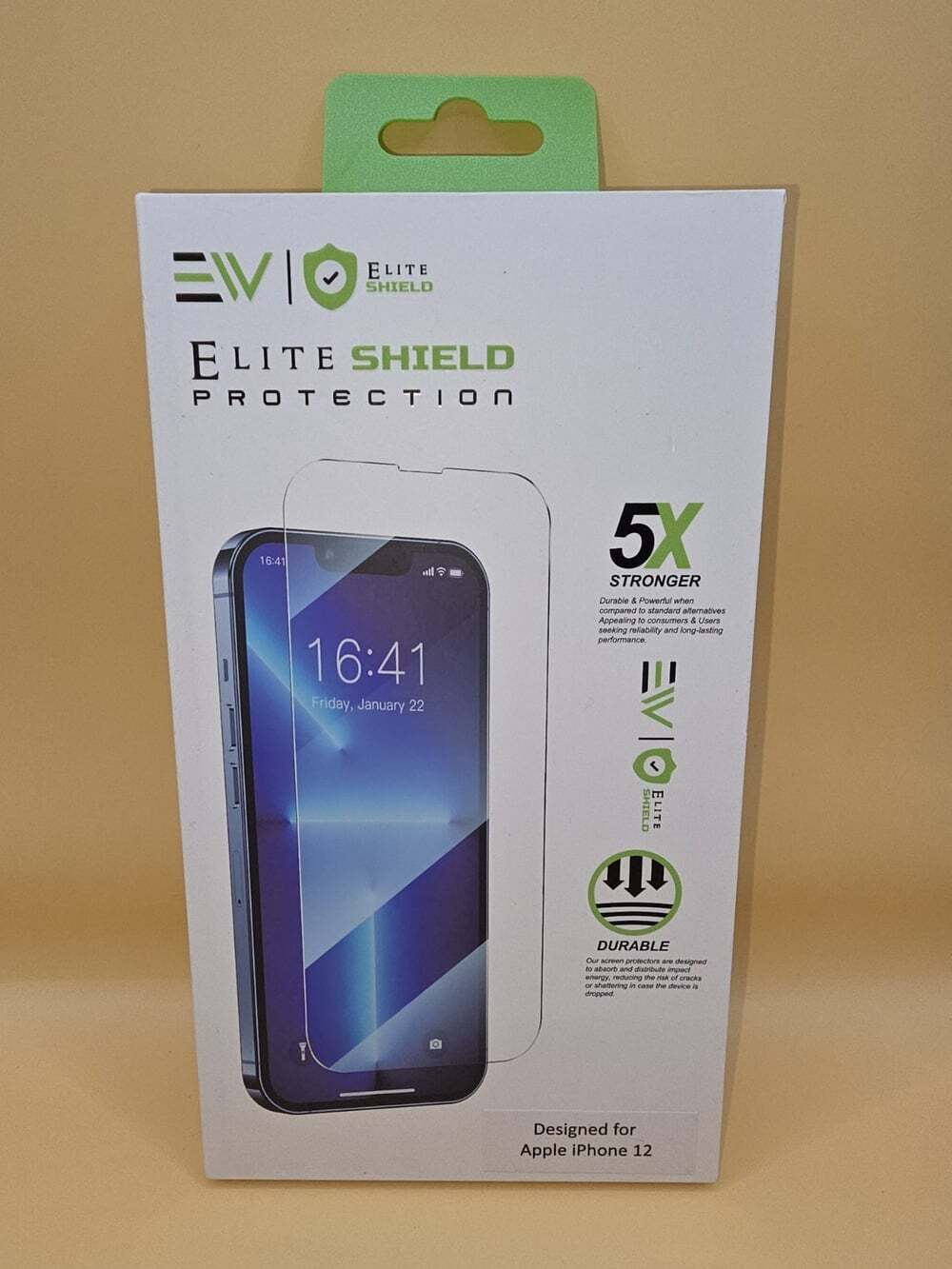 New- iPhone 12 Evio Elite Shield Tempered Glass Screen Protector